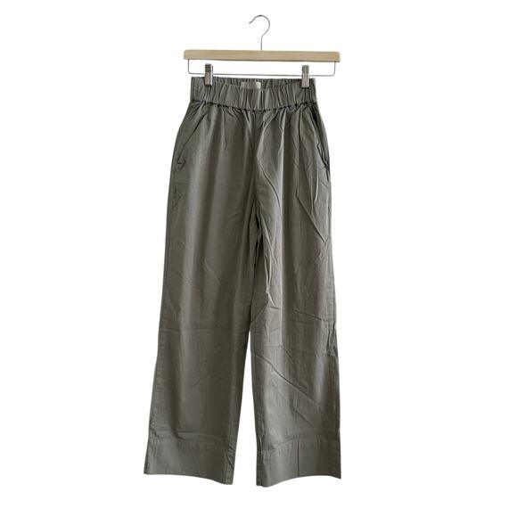 EVERLANE The Easy Pant Straight Leg Chino in Pewter Green S - Picture 3 of 6